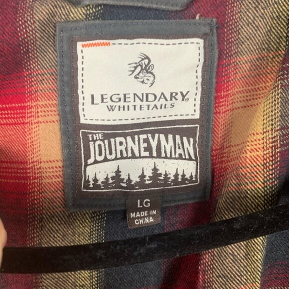 Legendary Whitetails Waxed Jacket Men's Size Large‎ Journeyman Flannel Lined - Picture 6 of 10